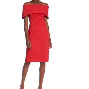 Marina Off the Shoulder Midi Dress NWT